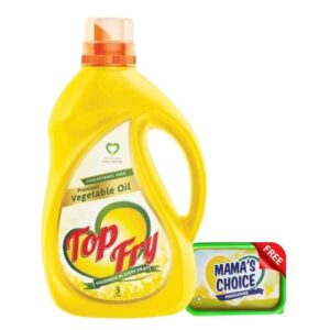 Top Fry Vegetable Cooking Oil 3Litre  + Free Mamas Choice Margarine 500g