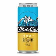 White Cap Lager Beer Can 500ml